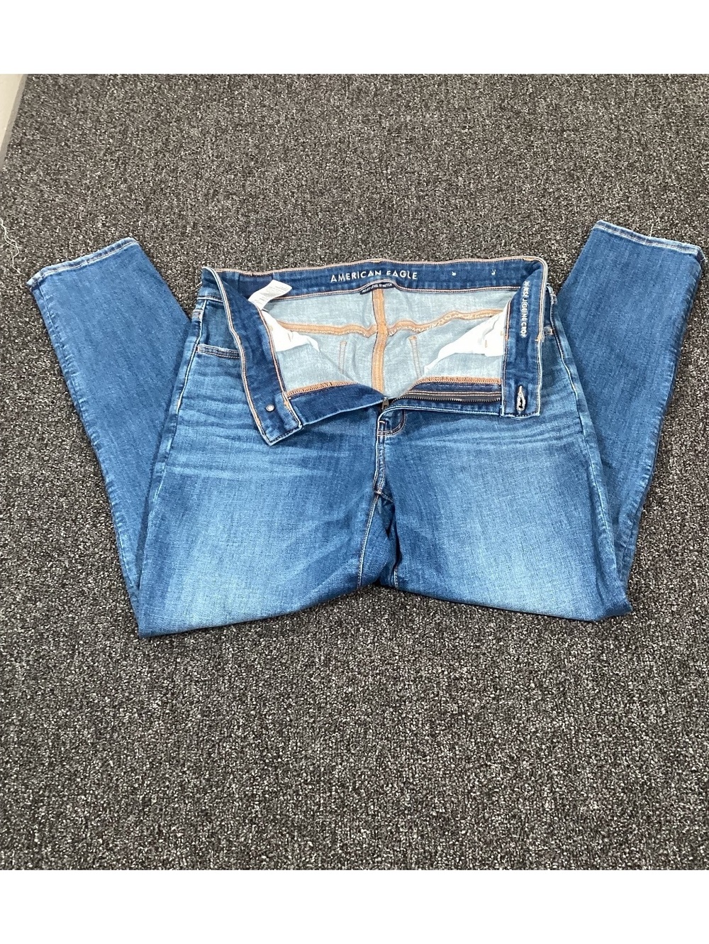American Eagle Light Wash Skinny Jeans - Size Regular 12
